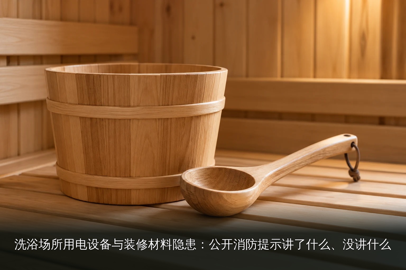 主题配图｜桑拿木桶与舀勺