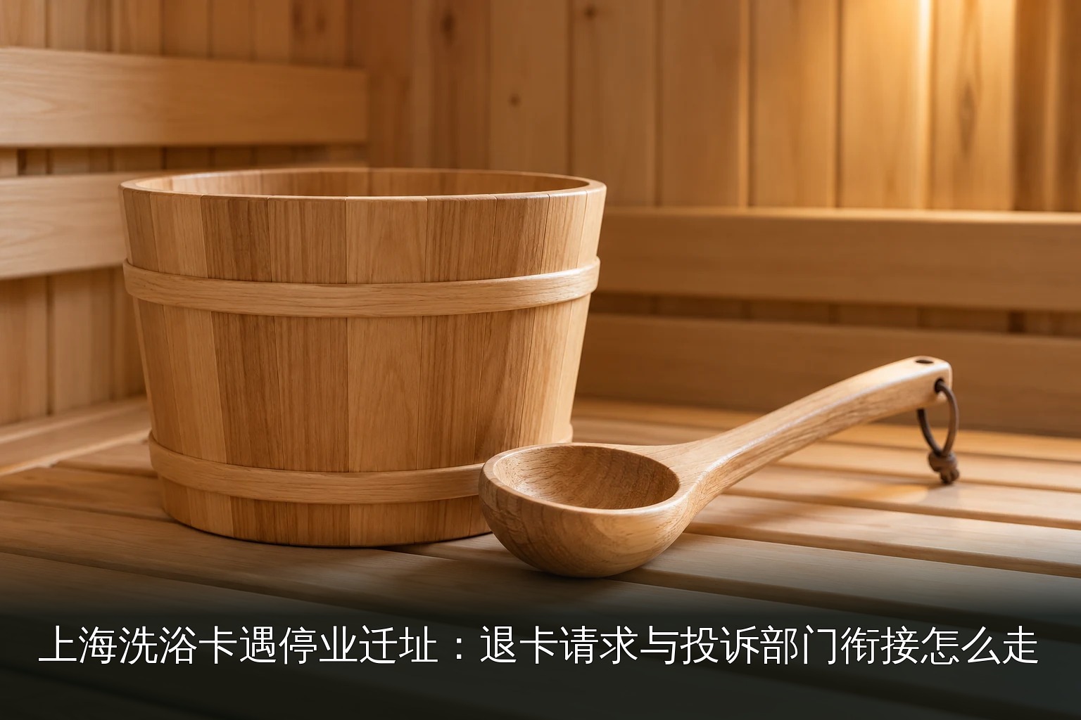 主题配图｜桑拿木桶与舀勺